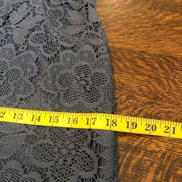 Adrianna Papell Gray Lace Sheath Dress - Picture 13 of 15